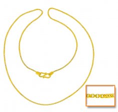 22Kt Gold Box Chain ( Plain Gold Chains )