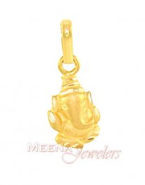 Gold Ganesh Pendant