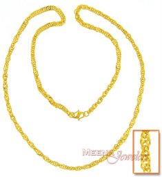 22K Gold Chain (20 Inch) ( Men`s Gold Chains )