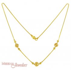 Gold Necklace Chain with CZ ( Necklace with Stones )