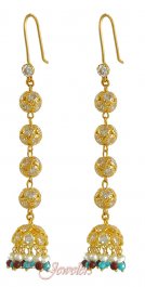 22Kt Gold Long Earrings