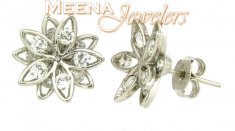 18Kt White Gold Earring ( White Gold Earring )