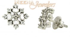 18Kt White Gold Earring ( White Gold Earring )
