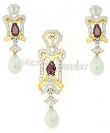 Genuine Diamond Pendant Set ( Diamond Pendant Sets )