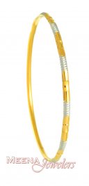 22Kt Gold 2 Tone Bangle ( Two Tone Bangles )