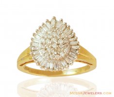 Designer Diamond Ring 18K ( Diamond Rings )