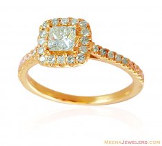 18 K Gold Solitaire Ring