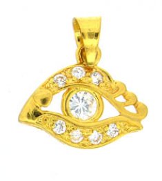 22 Kt Gold Turkish Eye Pendant