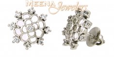18Kt White Gold Earring ( White Gold Earring )
