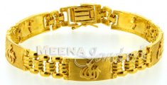 22Kt Gold Mens Bracelet ( Men`s Bracelets )