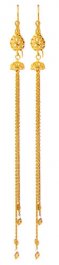 22Kt Long Gold Earring ( Long Earrings )