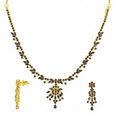 Designer Sapphire Necklace Set ( Sapphire Necklace Sets )