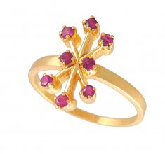 Gold Ring with Ruby