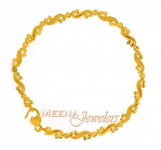 22kt Gold Designer Bracelet ( Ladies Bracelets )