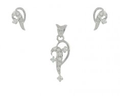White Gold Pendant Set ( White Gold Pendant Sets )