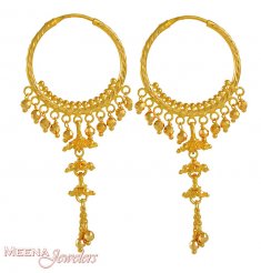 Gold Designer Hoops ( Hoop Earrings )