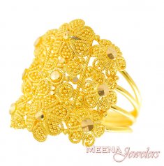 22k Filigree Designer Ring