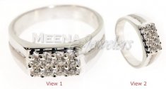 18 Karat White Gold Diamond Ring