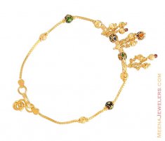 22K Gold Bracelet With Enamel Paint
