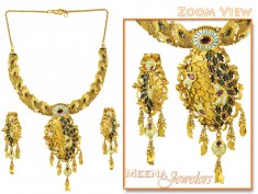 Gold Designer Antique Necklace
