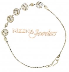 22kt White Gold Bracelet with CZ (Cubic Zircon)