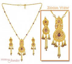 Antique Designer Gold Necklace Set