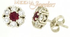 18Kt White Gold Earring ( White Gold Earring )