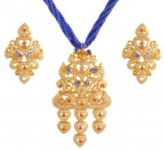 22k Designer Pendant Set ( Fancy Pendant Set )