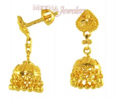 22Kt Gold Fancy Earrings ( 22Kt Gold Fancy Earrings )