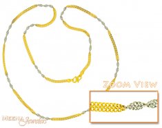 22Kt Gold Fancy (2 Tone) Chain