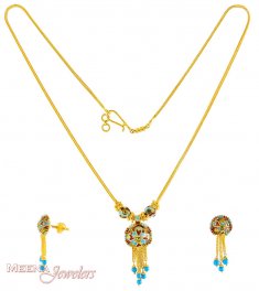 Gold Necklace Set ( Gold Designer Sets )
