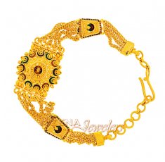 22Kt Gold Filigree Work Bracelet