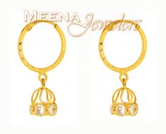 22Kt  Gold Hoop Earrings ( Hoop Earrings )