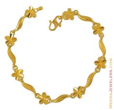 Flower shaped Gold Bracelet