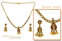 22Kt Gold Antique Necklace Set