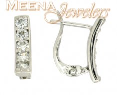 18Kt White Gold Earring ( White Gold Earring )