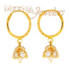 22Kt  Gold Hoop Earrings ( Hoop Earrings )
