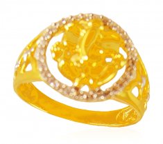 22K Mens OM Ganesha Ring ( Religious Rings )