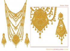 22Kt Rani Haar (Indian Bridal Necklace Set)