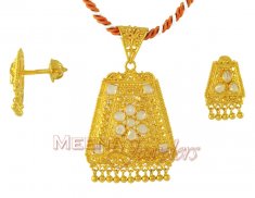 22Kt Gold Filigree Pendant