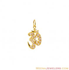 Om Pendant In 22K Gold ( Om Pendants )