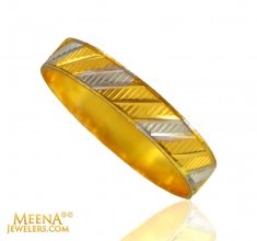 22kt Gold band (2 Tone)