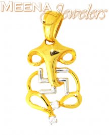 22Kt Gold Ganpati Pendant ( Ganesh, Laxmi and other God Pendants )