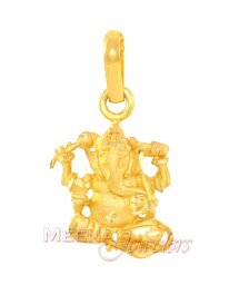 Gold Ganesh Pendant