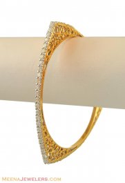 Triangle Shape Diamond Bangle ( Diamond Bangles )