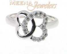 18K White Gold Ladies Ring