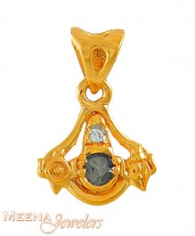 22kt Lord Balaji Pendant with CZ ( Ganesh, Laxmi and other God Pendants )