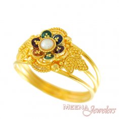 Gold Ring with Pearl