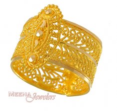22K Wide Ladies Ring
