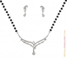 18Kt Gold Diamond Mangalsutra Set ( Diamond MangalSutras )
